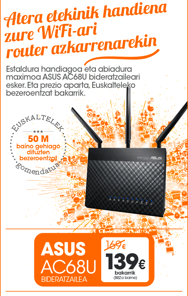 Atera etekinik handiena zure WiFi-ari router azkarrenarekin